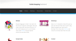 Desktop Screenshot of outlet-shopping-nederland.nl